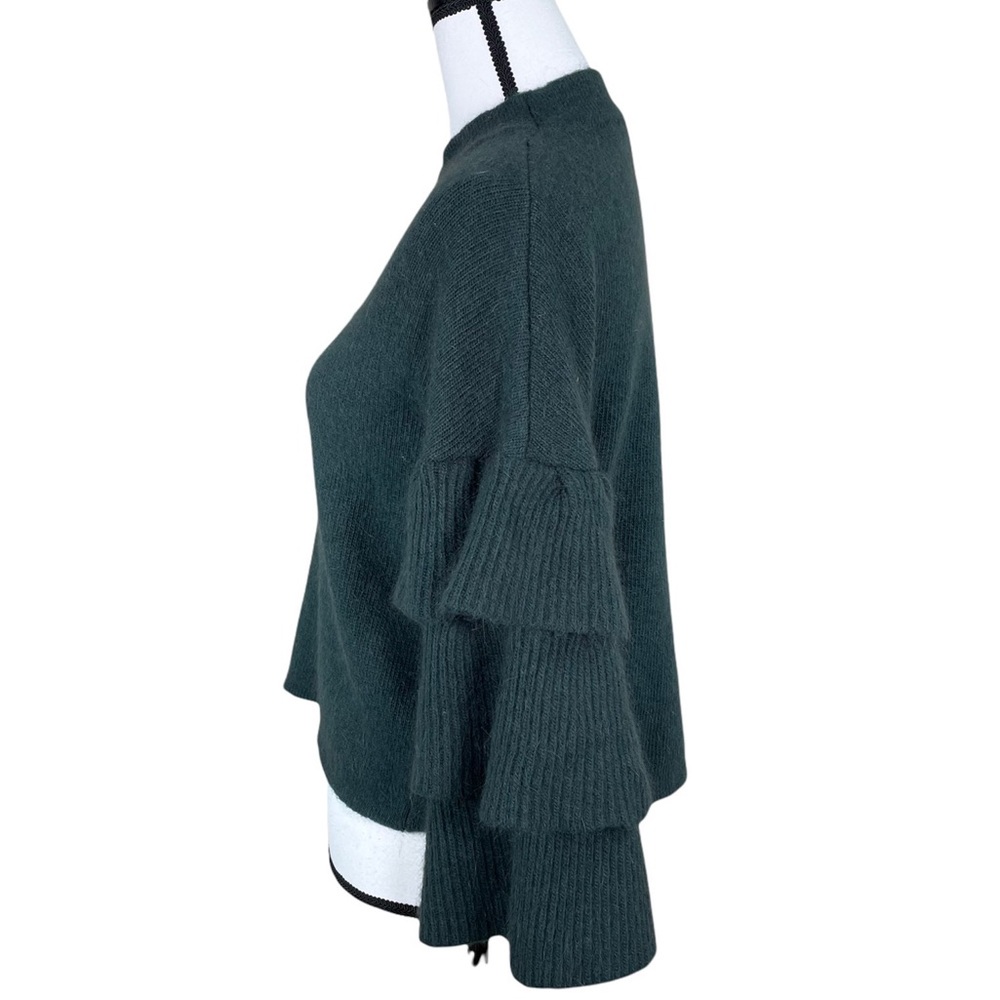 Endless Rose Forest Green Exaggerated Sleeve Sweater - Picture 3 of 5